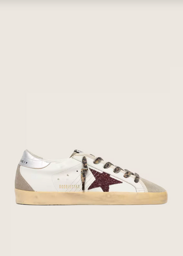 Super-Star paillettes bordeaux & argenté